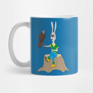 Rabbit and Falcon Mug